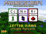 PhonicsCraft - Free Letter Name Flashcards (Minecraft Insp