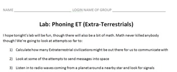 Preview of Phoning ET: Astronomy Lab on Communicating with Extraterrestrials