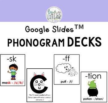 Preview of Phonogram Decks for Google Slides