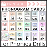 Phonogram Sound Spelling Cards for Printable Phonics Visual Drill