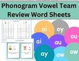 Phonogram Vowel Team Review Word Sheets: (oi/oy)(ou/ow) (a