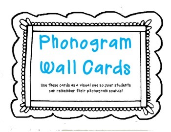 Preview of Phonogram Cards