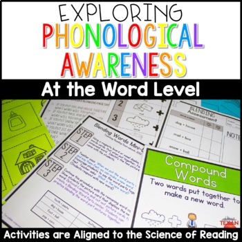 Preview of Phonological Awareness Activities | Word Level | Science of Reading