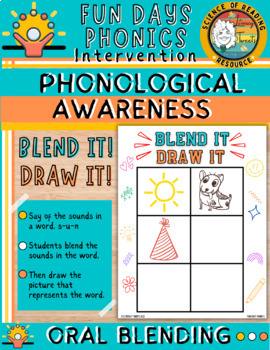 Preview of Phonological Awareness Activity - Oral Blending - Blend it! Draw it!