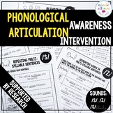 Phonological Awareness Articulation Intervention S Z SBlends