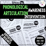 Phonological Awareness Articulation Intervention SH CH TH J