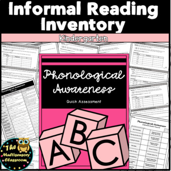 Preview of Phonological Awareness Assessment: Kindergarten Informal Reading Inventory