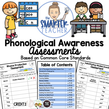 Preview of Phonological Awareness Assessments: Segmenting, Blending, Rhymes, Onsets & Rimes