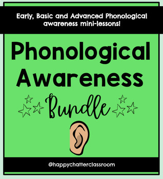 Preview of Phonological Awareness BUNDLE (early, basic and advanced mini lessons)