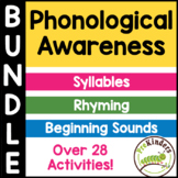 Phonological Awareness Bundle: Syllables, Rhyming, Beginni
