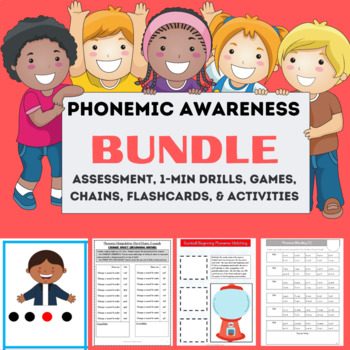 Preview of Phonological Awareness Activities & Assessment Bundle
