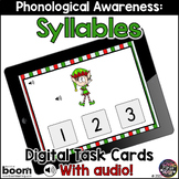 Phonological Awareness - Christmas Syllables - Boom Cards 