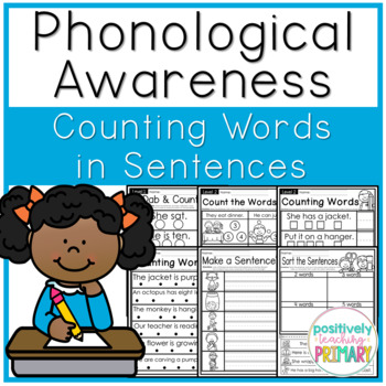 Phonological Awareness | Counting Words in a Sentence Worksheets