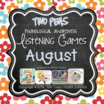 Preview of Phonological Awareness Curriculum: Text Based & Common Core-August {Set 2}