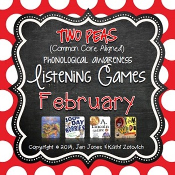 Preview of Phonological Awareness Curriculum: Text Based & Common Core-February {Set 2}