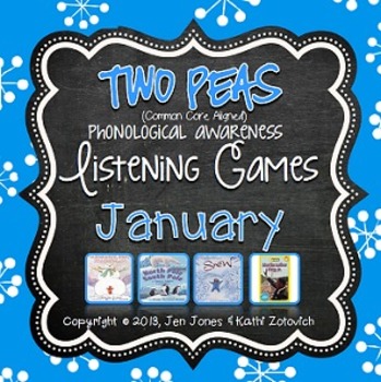 Preview of Phonological Awareness Curriculum: Text Based & Common Core-January {Set 2}