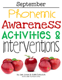 Phonemic Awareness Activities & Interventions - September