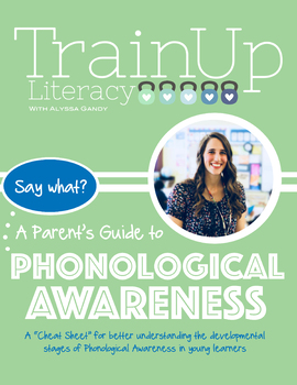 Preview of Phonological Awareness Development Chart