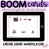 Phonological Awareness: Ending Sound Manipulation: Boom Cards