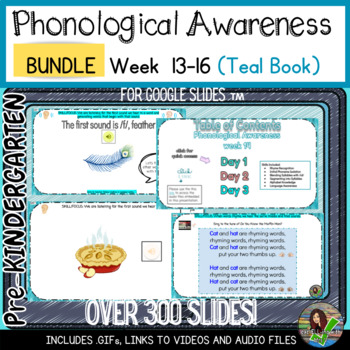 Preview of Phonological Awareness Heggerty aligned Weeks 13-16 (Pre-k) TEAL Book