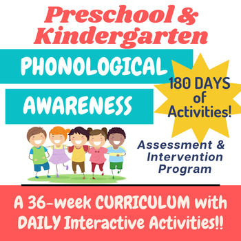 Preview of Phonological Awareness Activities - No Prep Slides for Daily Practice