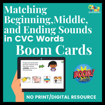 Preview of Phonological Awareness Matching Beginning Middle and Ending Sounds in CVC Words