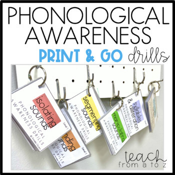 Preview of Phonological Awareness NO PREP Intervention Drills On the Go