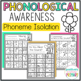 Spring Phonological Awareness Phoneme Isolation Worksheets
