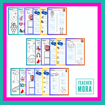 Preview of Phonological Awareness - Phonics - Tracing/Writing Gg,Hh,Ii,Jj,Kk,Ll, and Mm