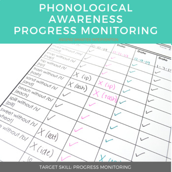 Preview of Phonological Awareness Progress Monitoring - INCLUDES DIGITAL