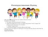 Rhyming For Young Learners: Lesson Plans With Assessment G