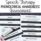 Preview of Phonological Awareness Screener | Informal Assessment Speech LanguageTherapy
