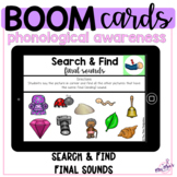 Phonological Awareness: Search & Find: Final Sounds: Boom Cards