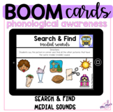 Phonological Awareness: Search & Find: Medial Sounds: Boom Cards