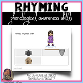 Phonological Awareness Skills Rhyming BOOM™ Cards digital 