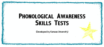 Preview of Phonological Awareness Skills Test