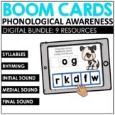 Phonological Awareness Activities Boom Cards™️ BUNDLE