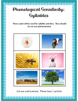 Preview of Phonological Awareness: Syllable Games