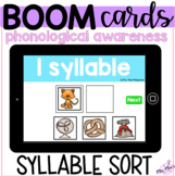 Phonological Awareness: Syllable Sort: Boom Cards