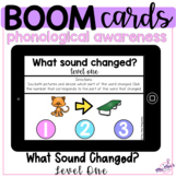 Phonological Awareness: What Sound Changed: Level 1: Boom Cards