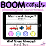 Phonological Awareness: What Sound Changed: Level 2: Boom Cards
