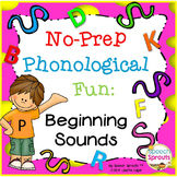 Phonological Awareness Beginning Sounds Worksheets