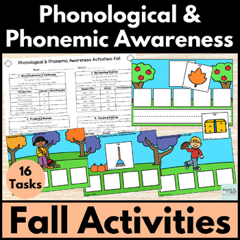 Preview of Fall Phonological & Phonemic Awareness Activities for Reading & Speech Therapy