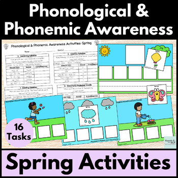 Preview of Spring Phonological & Phonemic Awareness Activities for Reading & Speech Therapy