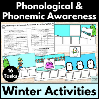 Preview of Winter Phonological & Phonemic Awareness Activities for Reading & Speech Therapy