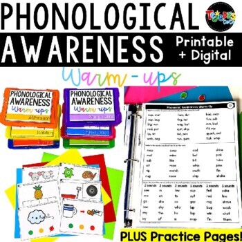 Preview of Phonological & Phonemic Awareness: Warm-ups, Task Cards