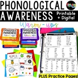 Phonological & Phonemic Awareness: Warm-ups, Task Cards