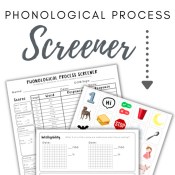 Preview of Phonological Process Screener