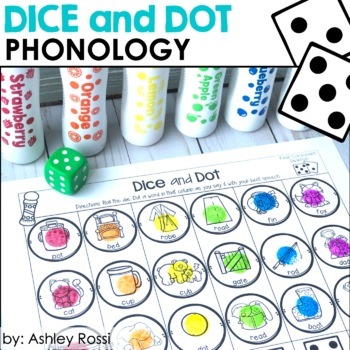 Preview of Phonology for Speech Therapy Activities - Dice and Dot - Phonological Processes