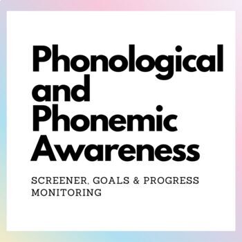 Preview of Phonological and Phonemic Awareness Assessment Bundle
